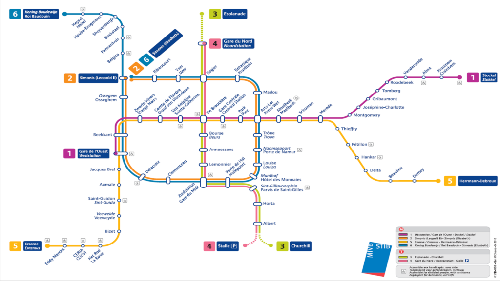 Brussels Metro Map July 2010 1024x577 