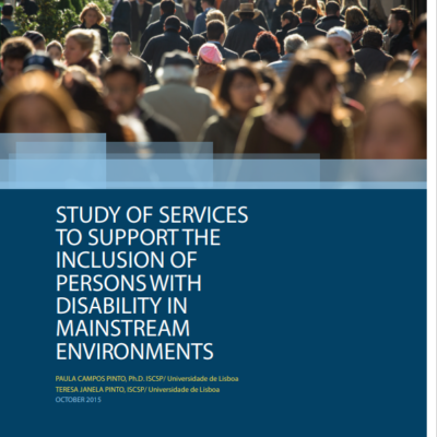 Study of services to support the inclusion of persons with disability in mainstream environments